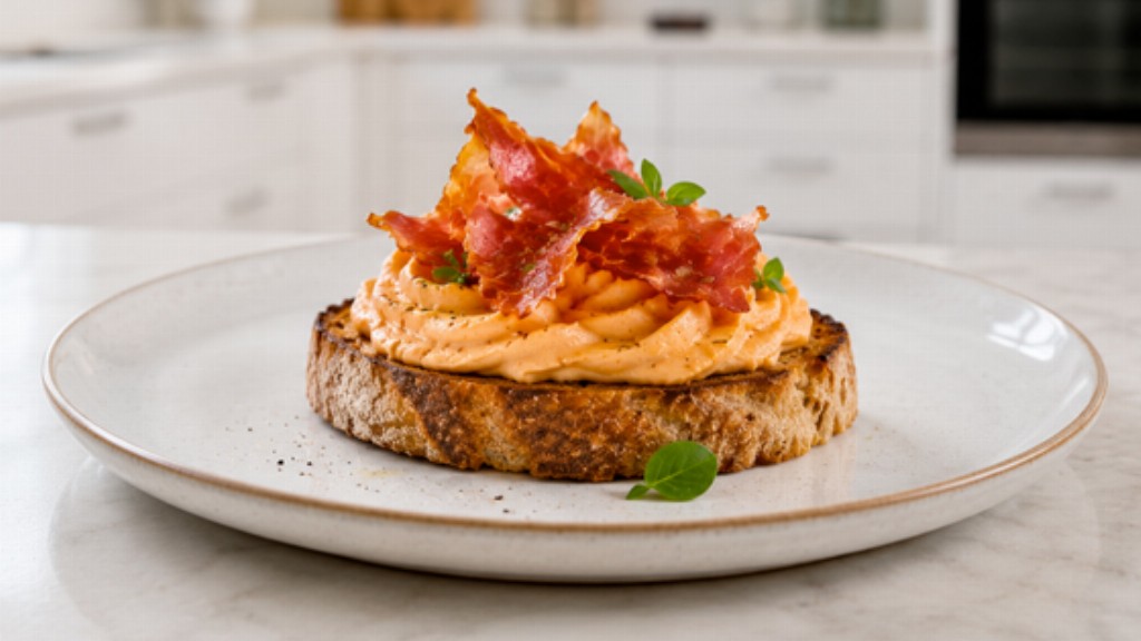 Crostino con crema di melone e prosciutto croccante - crostino-melone-prosciutto